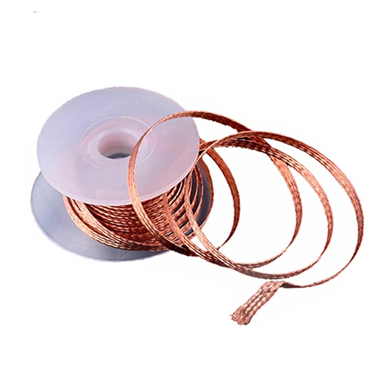 Welding Wires Desoldering Braid Tape Copper Solder Wire Soldering Wick Tin Solder Removal Braid Welding Repair Tool 1.0-3.5mm