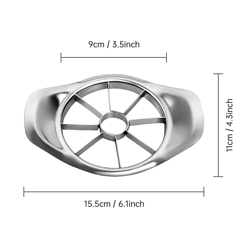 Stainless Steel Cut Apple To Core Slicer Household Large Home Kitchen Press Fruit To Seed Separator Creative Fruit Tools