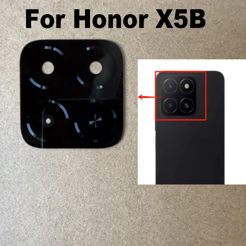 New For Huawei Honor X5b Plus Back Camera Glass Rear Lens With Adhesive Sticker Replacement