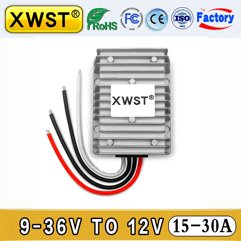 

XWST DC to DC 9-36V 12V 24V to 12V 15A 20A 25A 28A 30A Output Step Up Down Power Supply Converter 12v Voltage Regulator CE RoHS