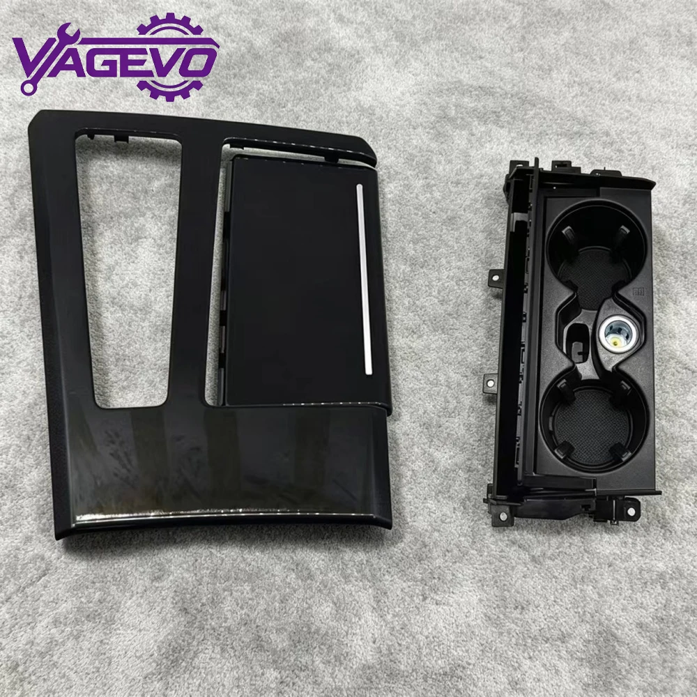 

For Audi A6 C8 central control painted black decorative panel water cup holder beverage holder