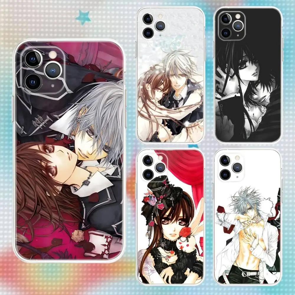 

Vampire Knight Yuki Zero Phone Case For iPhone 16,15,14,13,12,11 Pro,Max,Plus,X,XS,XR,SE,Mini Transparent Silicone Soft