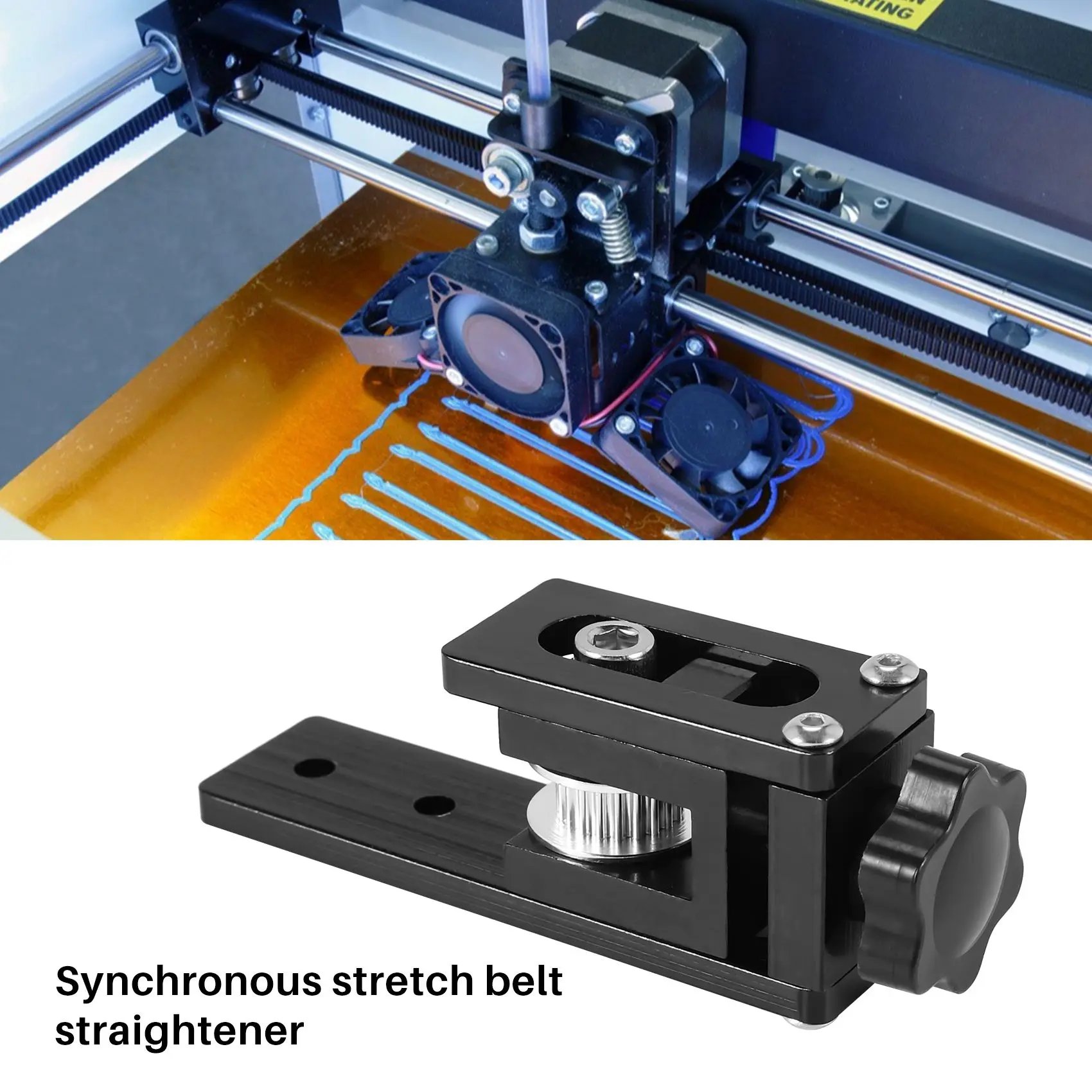 A53M-Update 2020 X-Axis Profile Synchronous Belt Stretch Straighten Tensioner For Creality Cr-10 Cr-10S Ender-3 3D Printer Parts