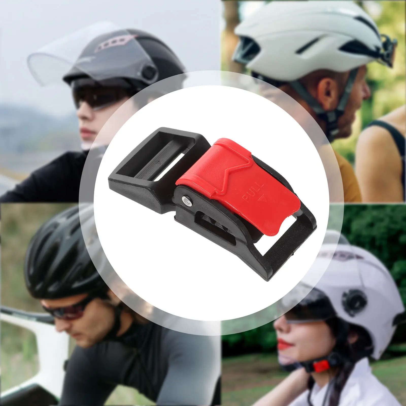 

10 шт. быстросъемных пряжек из прочного АБС-пластика и железа, легко устанавливаемые, совместимые с большинством мотоциклетных шлемов, аксессуары