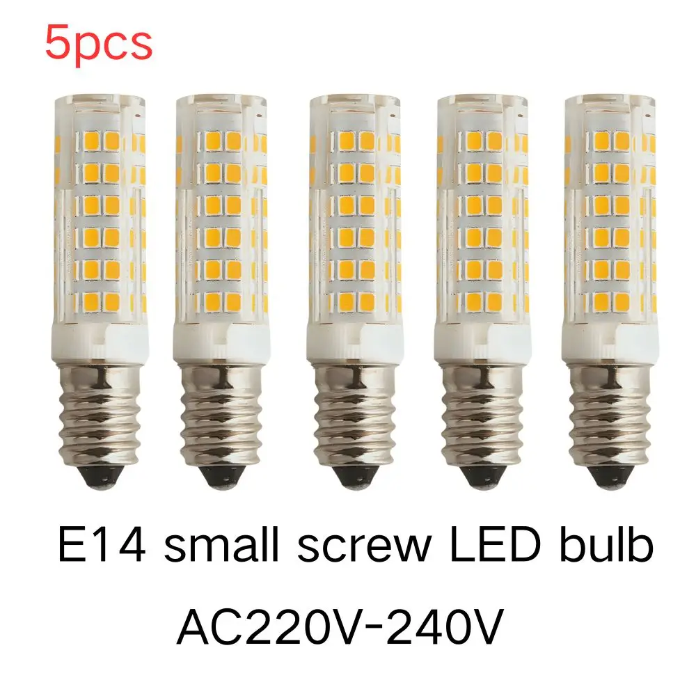

5PCS E14 LED bulb AC220V/230V LED corn bulb 360° SMD 2835 72D replacement halogen bulb