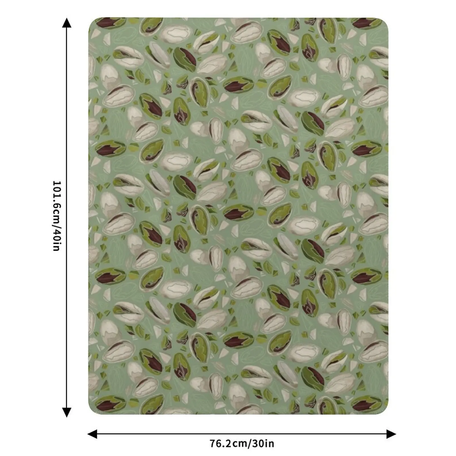 Pistachio pattern Throw Blanket Camping christmas decoration Thin Personalized Gift Blankets