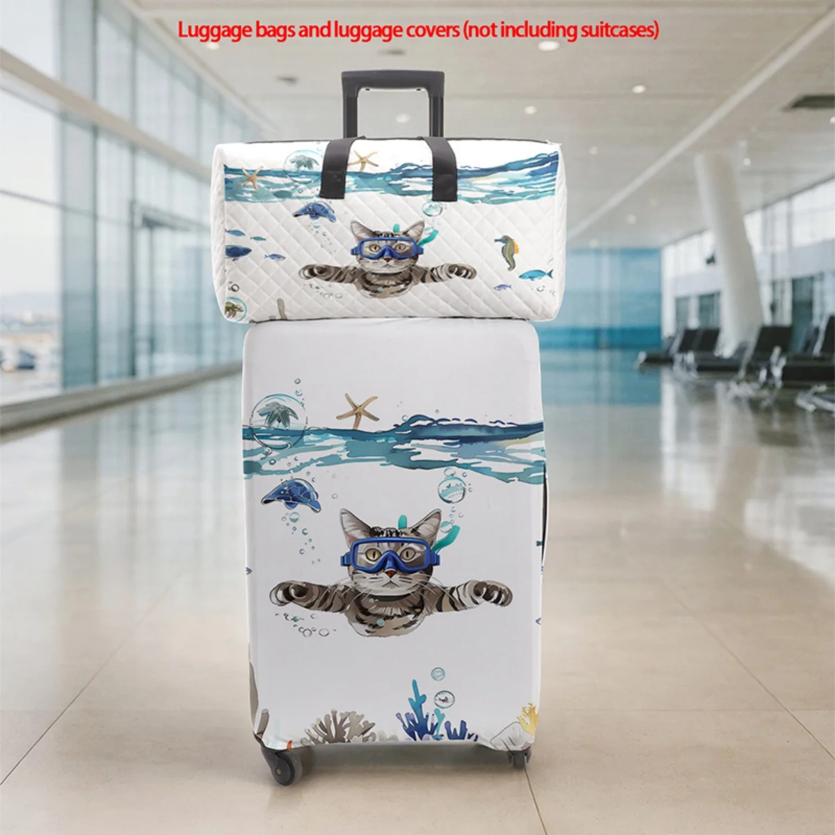 

Набор из 2 складных, вместительных, легких, унисекс дорожных спортивных сумок с защитным чехлом