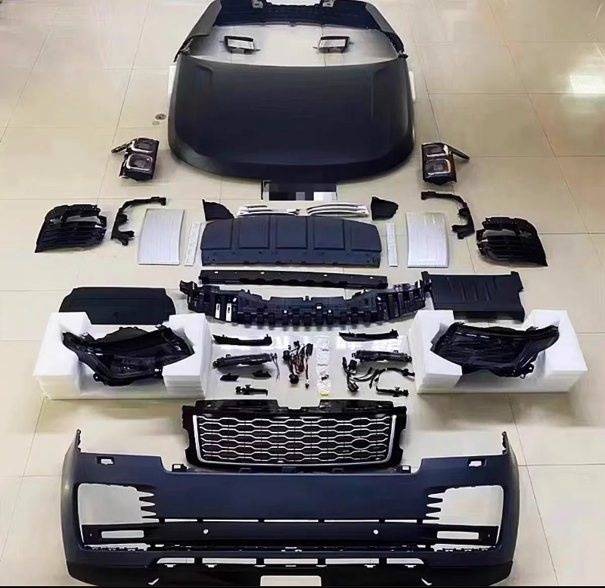 L494 Old to New Body Kit Upgrade Front Rear Bumper Fenders Grille Headlights Tailgate for RR Sport 14-17 6