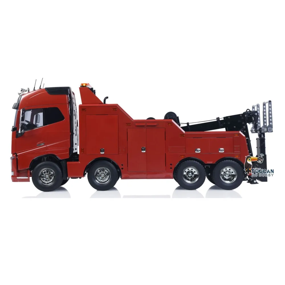 Personalizzato FAI DA TE TAMIYA 56362 1/14 8x4 RC Wrecker Truck di Traino Auto di Salvataggio FH16 I6S Radio Batteria Suono RTR Veicoli di Recupero Elettrico