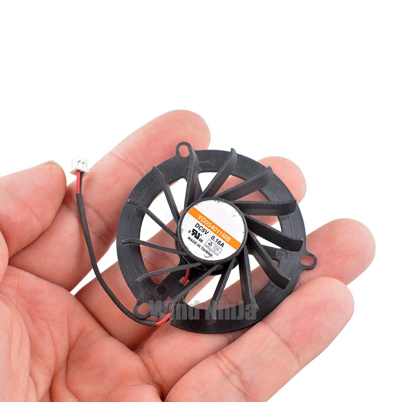 (2Pcs) YD054011MB 43x43x43mm DC5V 0.16A Dual Ball Bearing Cooling Fan 48mm Hole Spacing for Graphics Card