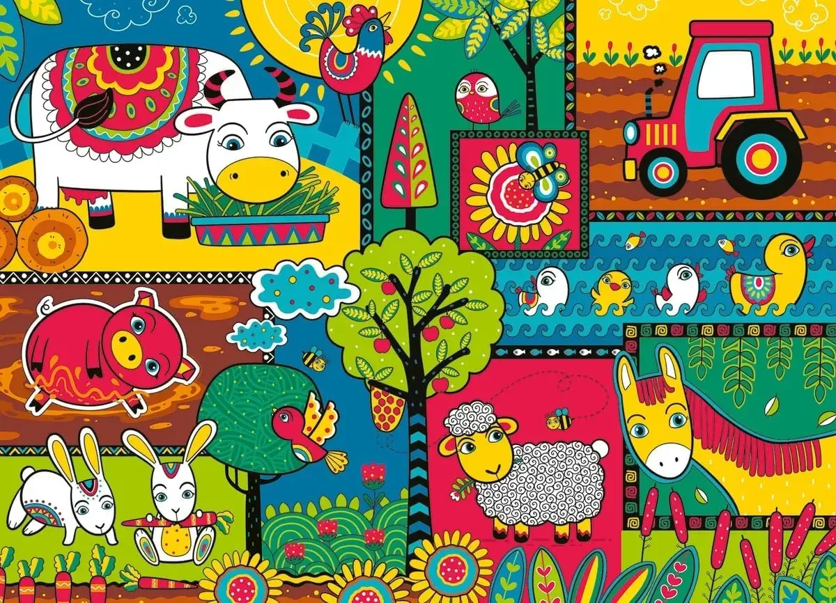 

Деревянные пазлы на день в ферме, 520/500/300 шт., пазлы для сложных семейных игр, подарок на день рождения