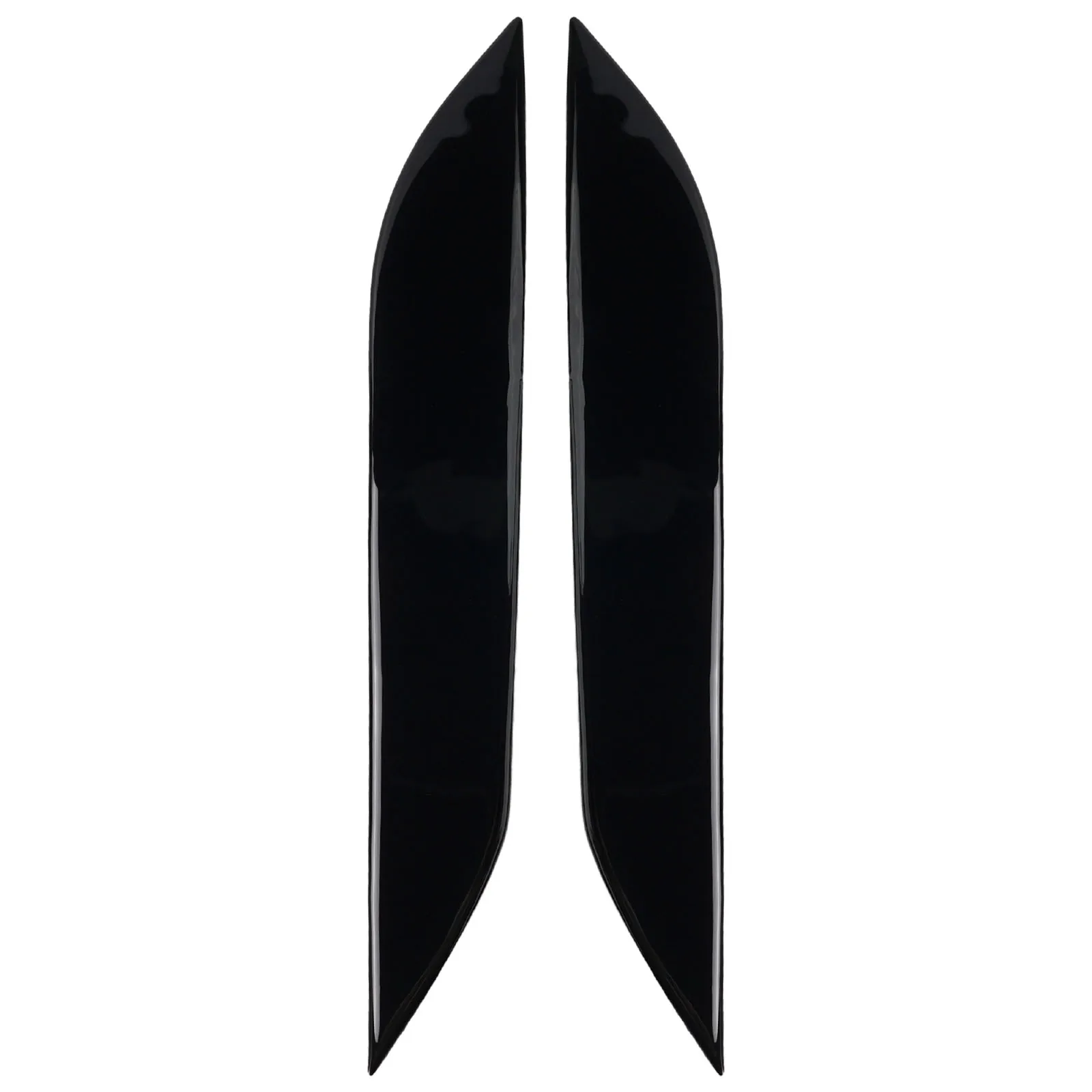 

2Pcs Front Headlight Eyebrow Trim for Nissan 350Z Z33 2006-2009 Scratch Resistant Plastic Molding Sticker for Exterior Accent