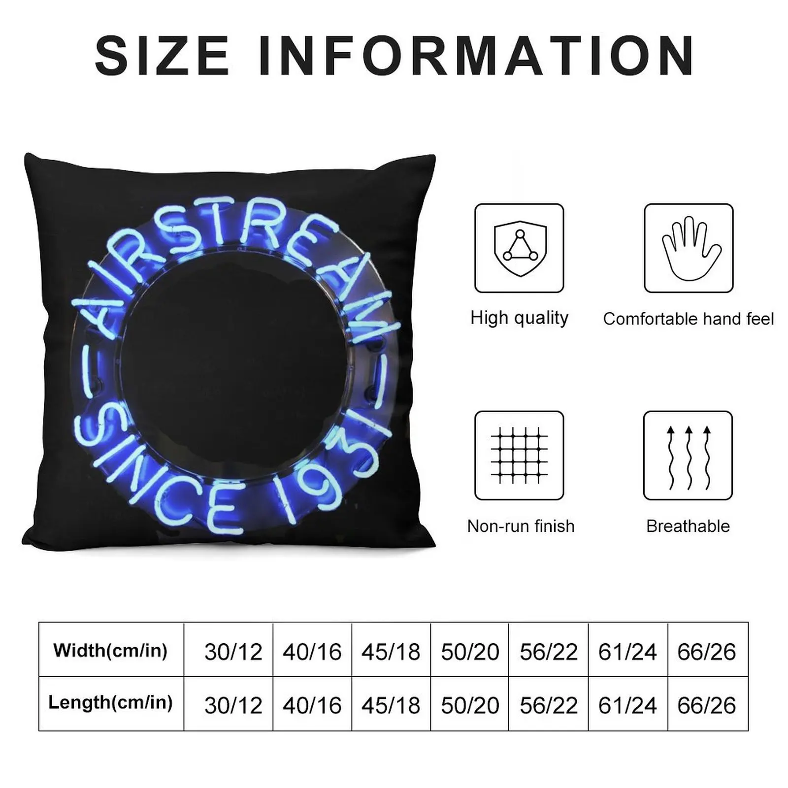 Airstream vintage neon sign Throw Pillow Pillowcases Bed Cushions christmas cushions covers Sofa Covers pillow