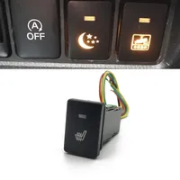 For Suzuki Jimny 2019 2020 2021 Orange LED Light Car Seat Heating Control Switch Heater Button with Connection Wire