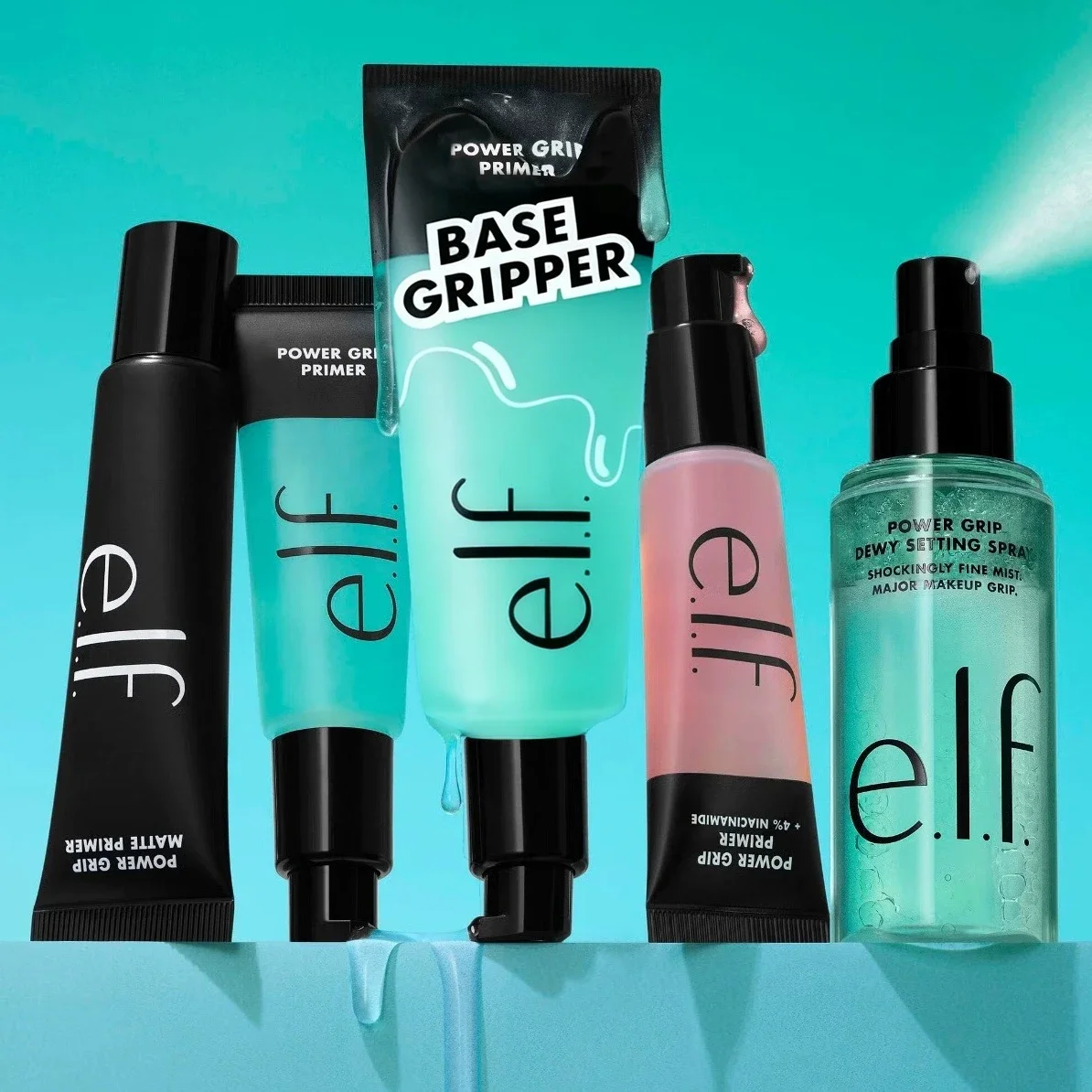 75ml Elf Makeup Power Grip Dewy Setting Spray Brightening Primer Concealer Foundation Liquid Hydration Makeup Base Cosmetics