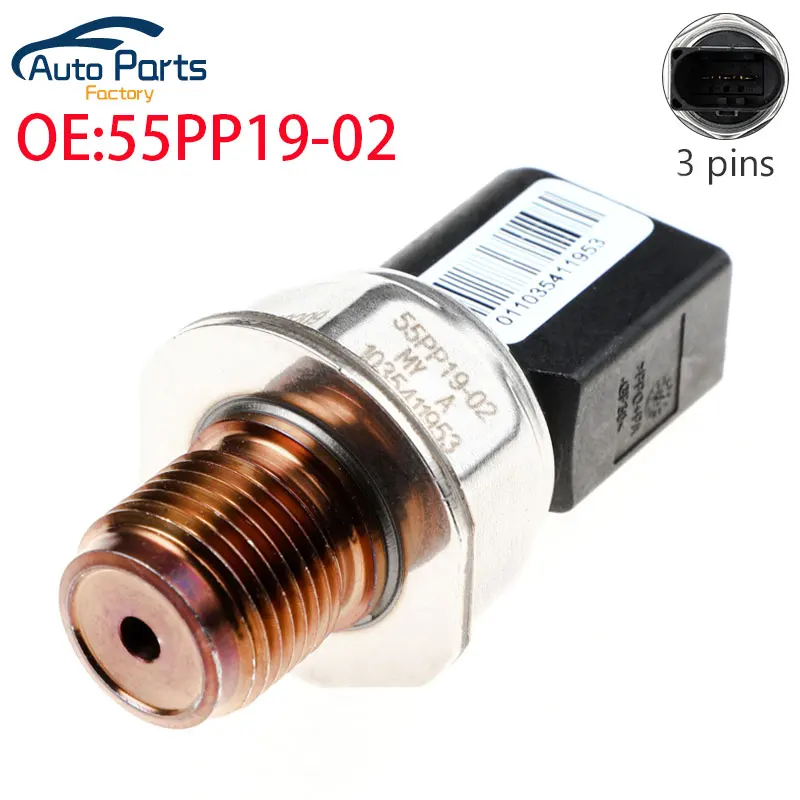 New Original Fuel Rail Pressure Sensor Drucksensor For Land Rover DISCOVERY LR3 LR4 2.7 Diesel Thread M18X1.5 55PP19-02 5WS40209