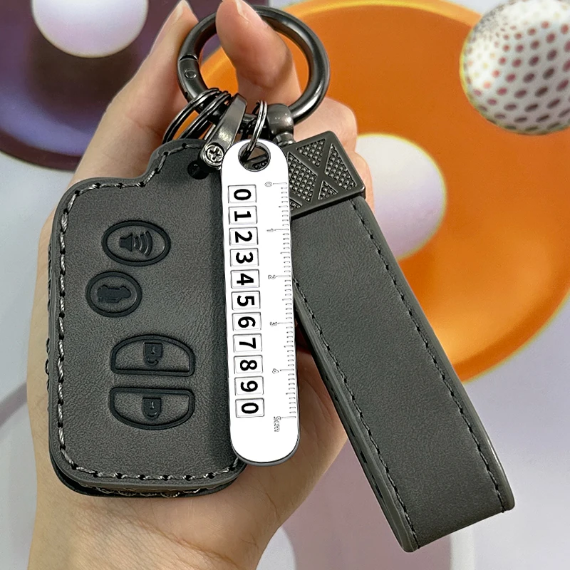 4/5 Buttons Car Key Case For Toyota Alphard Vellfire Previa Estima Isis Noah Voxy Smart Remote Control Fobs Protector Cover