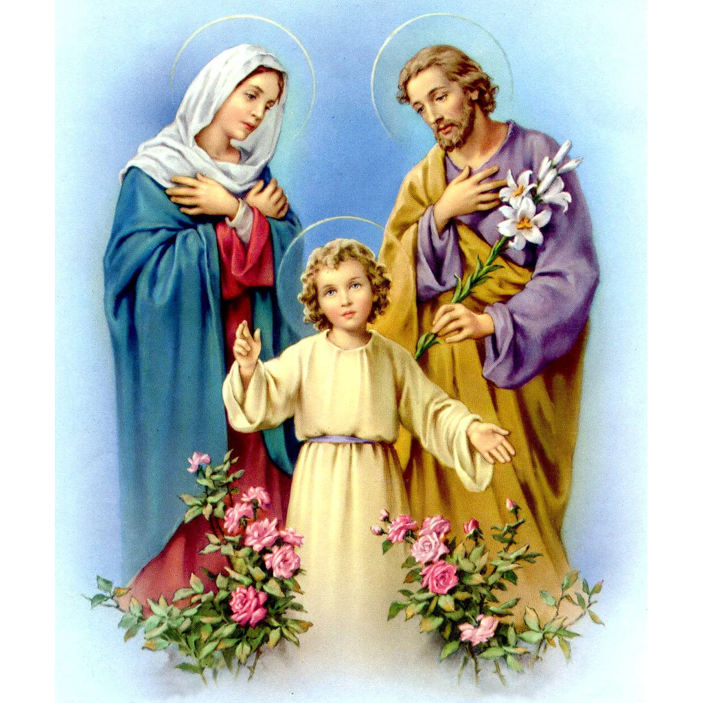 

2025 New Style Holy family cross stitch kit people 11ct printed canvas stitches embroidery DIY handmade needlework Home Decor