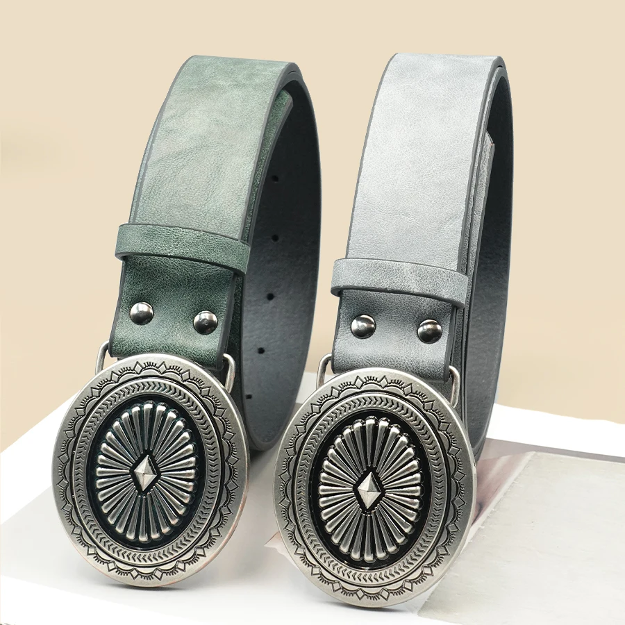 خمر Simia نحت النمط الغربي حزام غير رسمي كلاسيكي حزام الزخرفية فستان الجينز قميص الملحقات