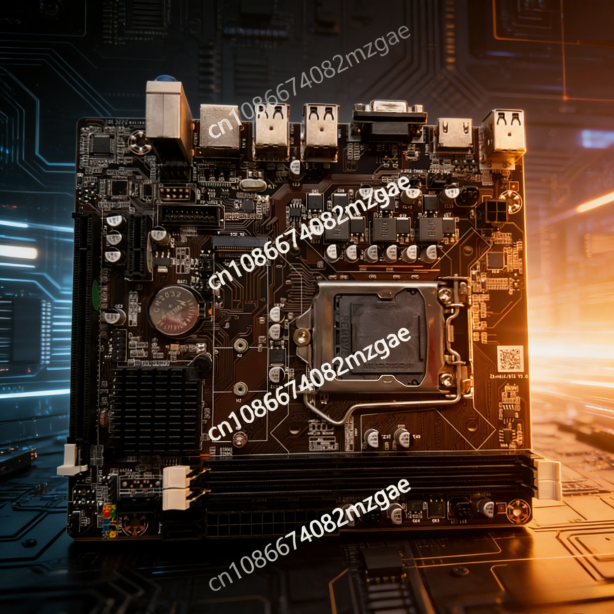 Placa Base de Escritorio H61 LGA 1155 DDR3, Compatible con Intel I3 I5 de Doble y Cuádruple Núcleo