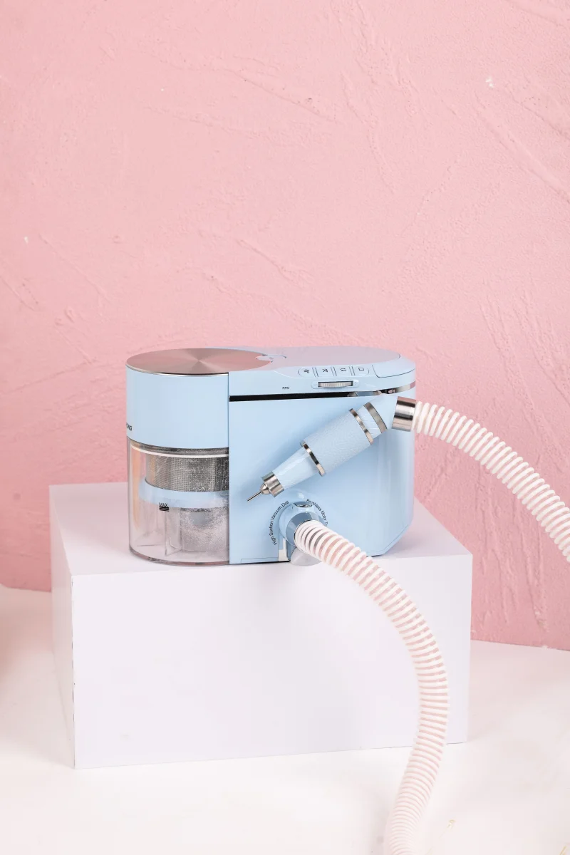 LAMWO DAICHONG 2-in-1 Professional Nail Dust Collector High-Efficiency Suction   Dust Filtration for Clean Manicure Workspace