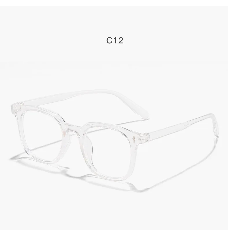 Neue Vintage-Sonnenbrille mit quadratischem Rahmen für Damen und Herren, Markendesigner, schwarz, Anti-Bulue-Brille – Detail 15