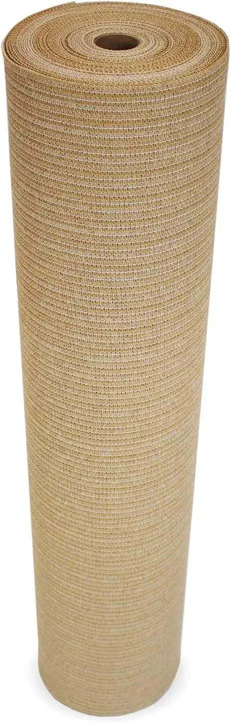 435967 Shade Fabric 90% UV Protection for People, PET, OR Home LG, 12' x 50', Wheat