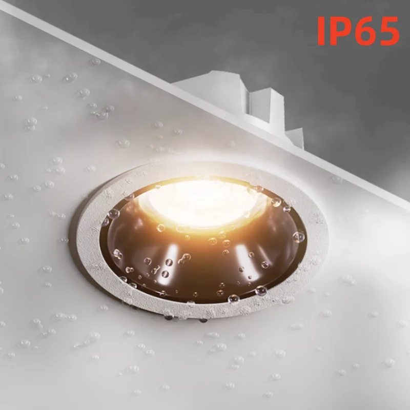 

IP65 waterproof led downlight embedded 75mm hole deep cup anti-glare spotlight household bathroom kitchen hole light