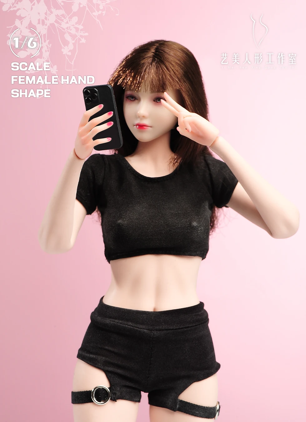 1/6 escala 4 pares/set gesto de maquiagem forma de mão modelo acessórios do corpo caber 12 ''YM ant soldado feminino figura de ação corpo bonecas