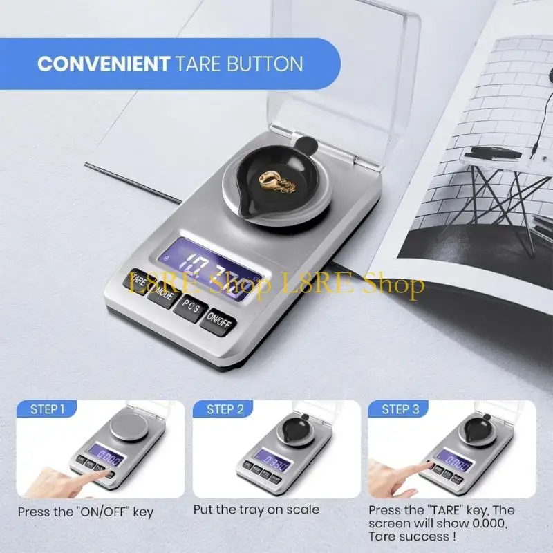 L8re Digital Milligram Scale High Precisions Scale bijoux Scale pesée pratique
