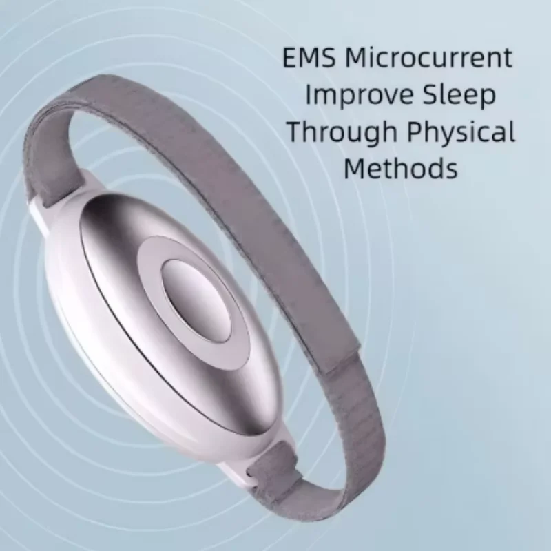 New Microcurrent Sleep Aid Device EMS Sleep Aid Machine Sleep Instrument for Insomnia Stress Anxiety Relief Palm Pulse Massager