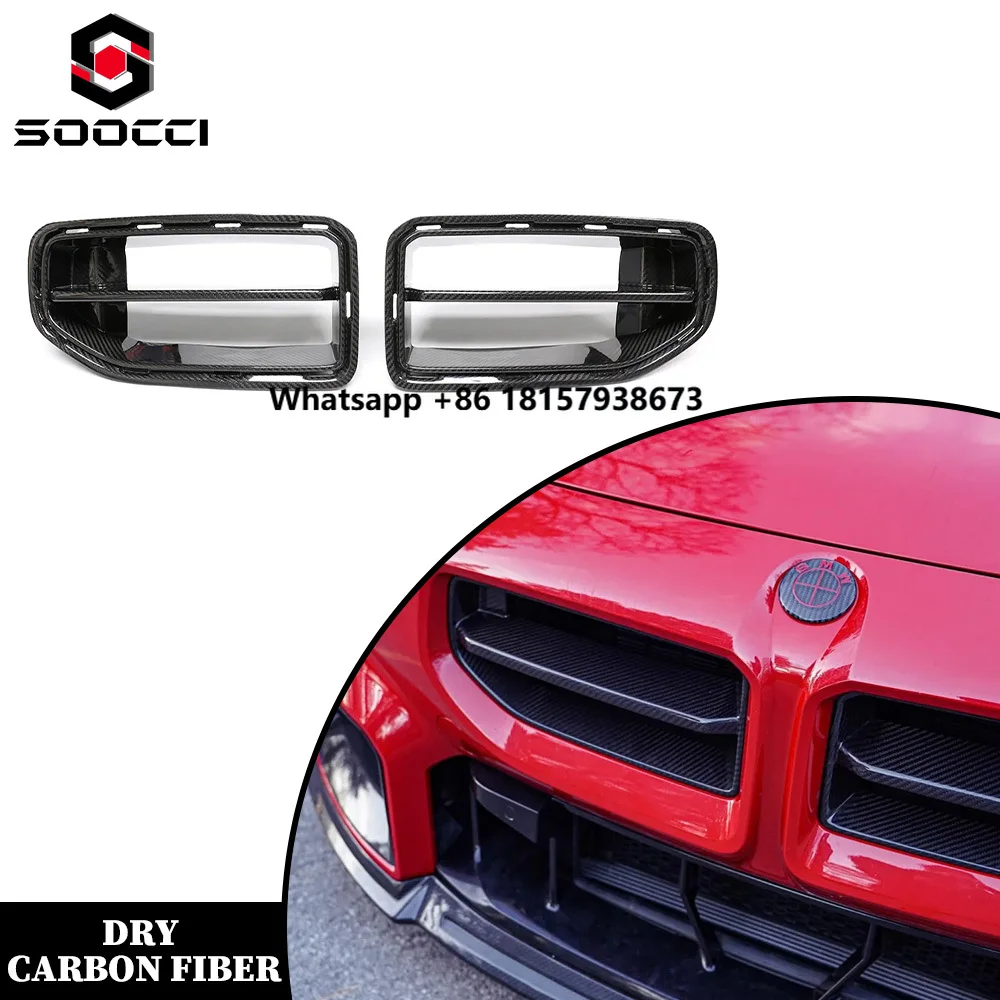 

MP Style Dry Carbon Fiber Front Grille M2 G87 Car Grill for M2 G87 Coupe 2023+ Front Bumper Intake Grille Frame Trim
