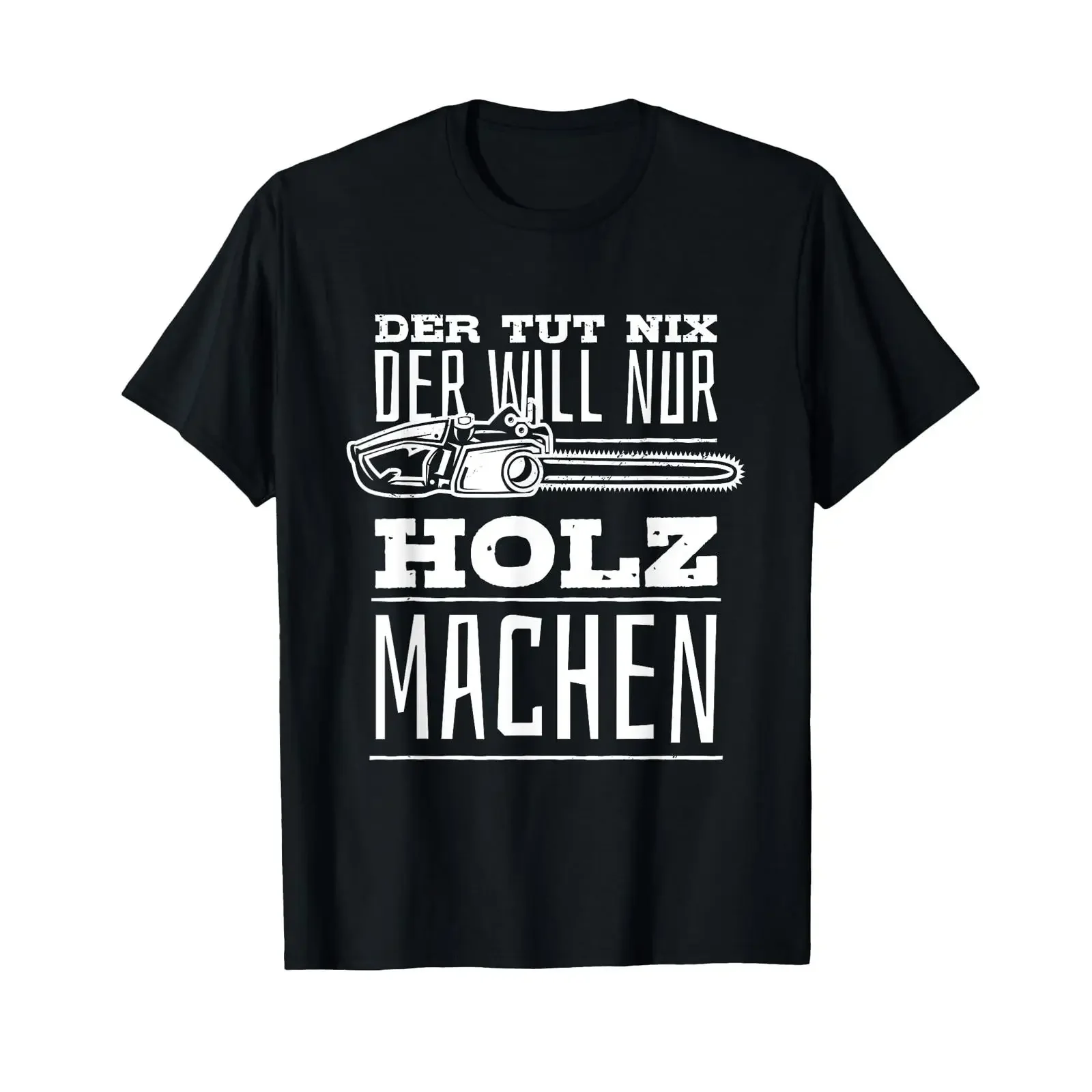 Camiseta vintage Der Tut Nix Will Nur Holz Machen Kettensäge Holzfäller, estilo lavado, versátil, suave, informal, a la moda para hombre