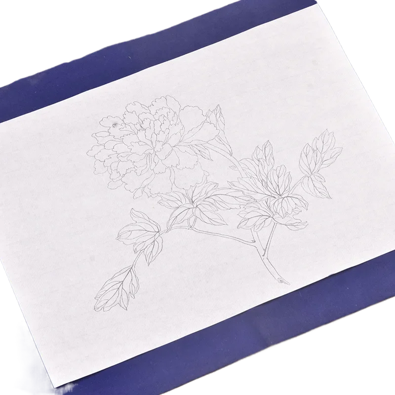 Meticulous Brushwork Ripe Xuan Paper Line Drawing Traditional Chinese Painting Peony Coloring Directly Beginner Art Supplies