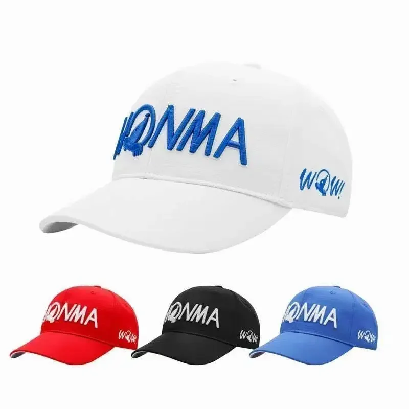 Fashion Embroidery Casual Flat Cap Men's Golf Wear 2026 Summer New Golf Cap Outdoors Sunscreen Sun Hat Women Sports Caps view 2