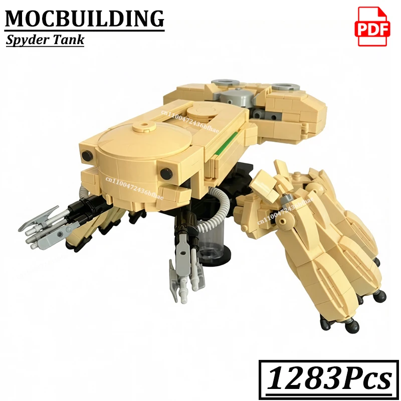 Combat Robot Tachikomaed Model MOCBUILDING Sci fi Spyder-Tank Bricks Ghost Shelled Construction Toys for Boys Girls