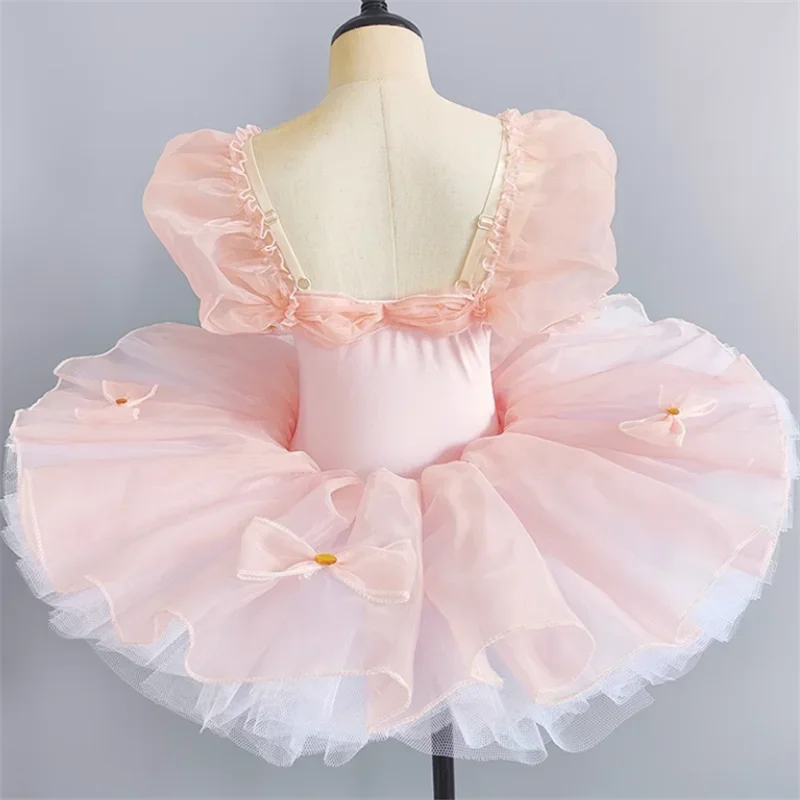 2025年新作 バレリーナ フェアリー プロム パーティー コスチューム キッズ ブルー スパンコール フラワードレス ガールズ ダンスウェア 体操 バレエ チュチュドレス