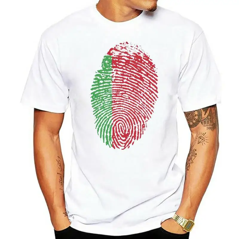 Popular Man T Shirt Oversized Plain Crewneck Shirt Printing Belarus Flag Fingerprint Tshirt Thumbprint Cotton Streetwear Tees