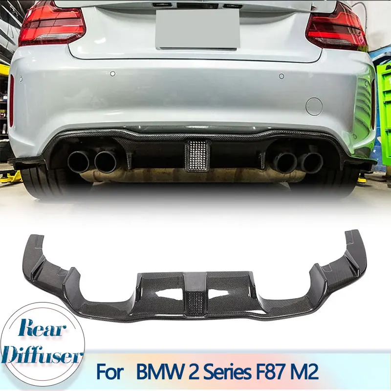 

Car Rear Bumper Diffuser Lip Spoiler For BMW 2 Series F87 M2 Coupe 2-Door 2016-2020 Carbon Fiber Racing Rear Diffuser Lip Apron