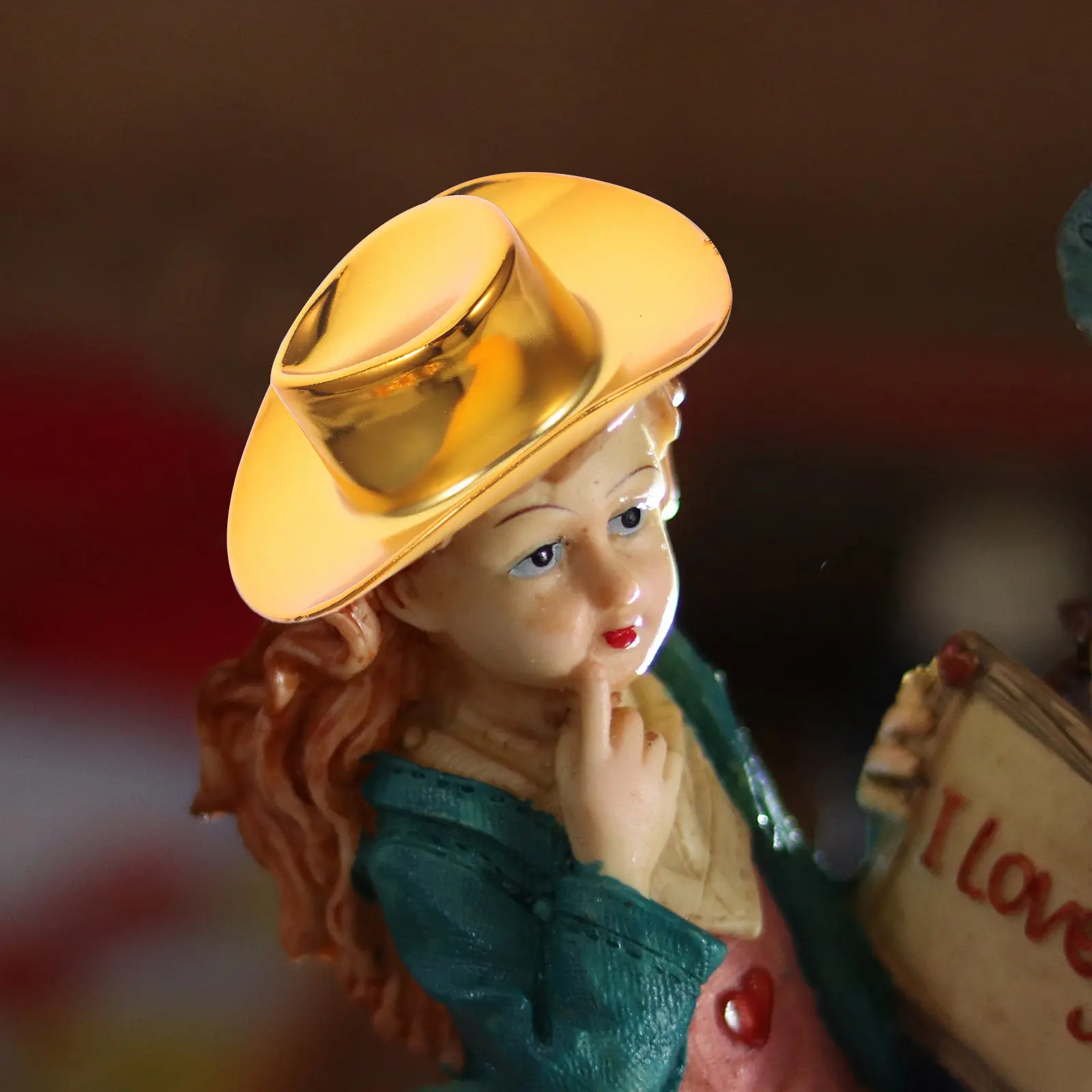 10 szt. Mini Brokatowe Kapelusze Kowbojskie Miniaturowe Kapelusze Westernowe Małe Kapeluszki do Rękodzieła DIY Dekoracje na Przyjęcia Urodzinowe Akcesoria