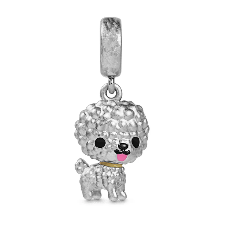 Perles de charme pendantes en argent regardé 925 adaptées au bracelet Pandora original, cadeau de bijoux à bricoler soi-même, Labrador, bouledogue, bichon, chiot, chien, offre spéciale