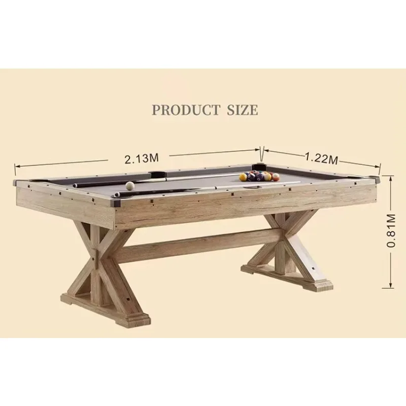 7ft 3-in-1 Combo Game Table Billiard Table  MDF   Space Saving Multi Functional Bench for Home Entertainment in Stock