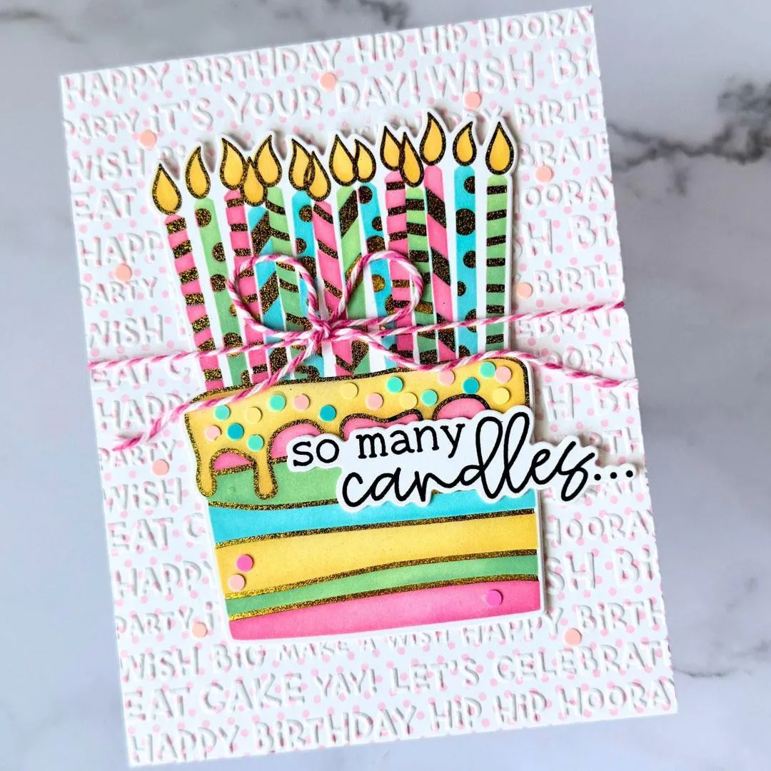 Taylored September 2026 New Cheers to Many More Years Metal Cutting Dies Stamp for DIY Scrapbooking Greet Card Handmade Gift