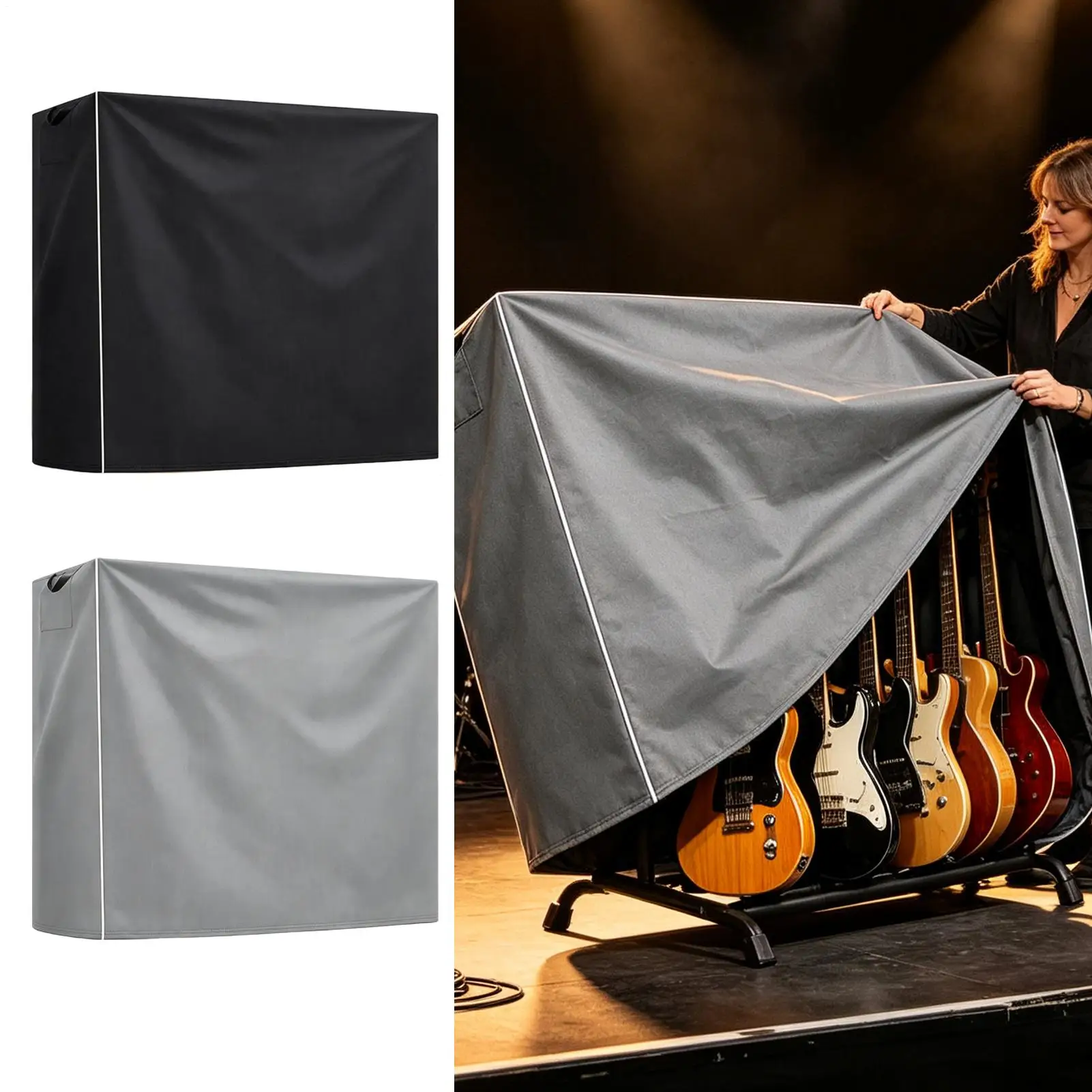 Multiple Guitar Stand Cover 43x47 X19 Inches Scratch Resistant Dust Proof Protection Home Studio Accessories For Home Studio