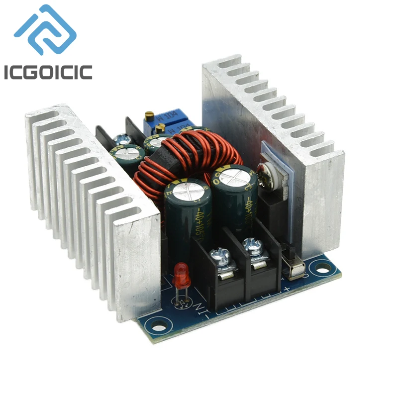 300W 20A DC-DC konverter Buck modul Step Down arus konstan LED Driver modul tegangan Step Down kapasitor elektrolitik