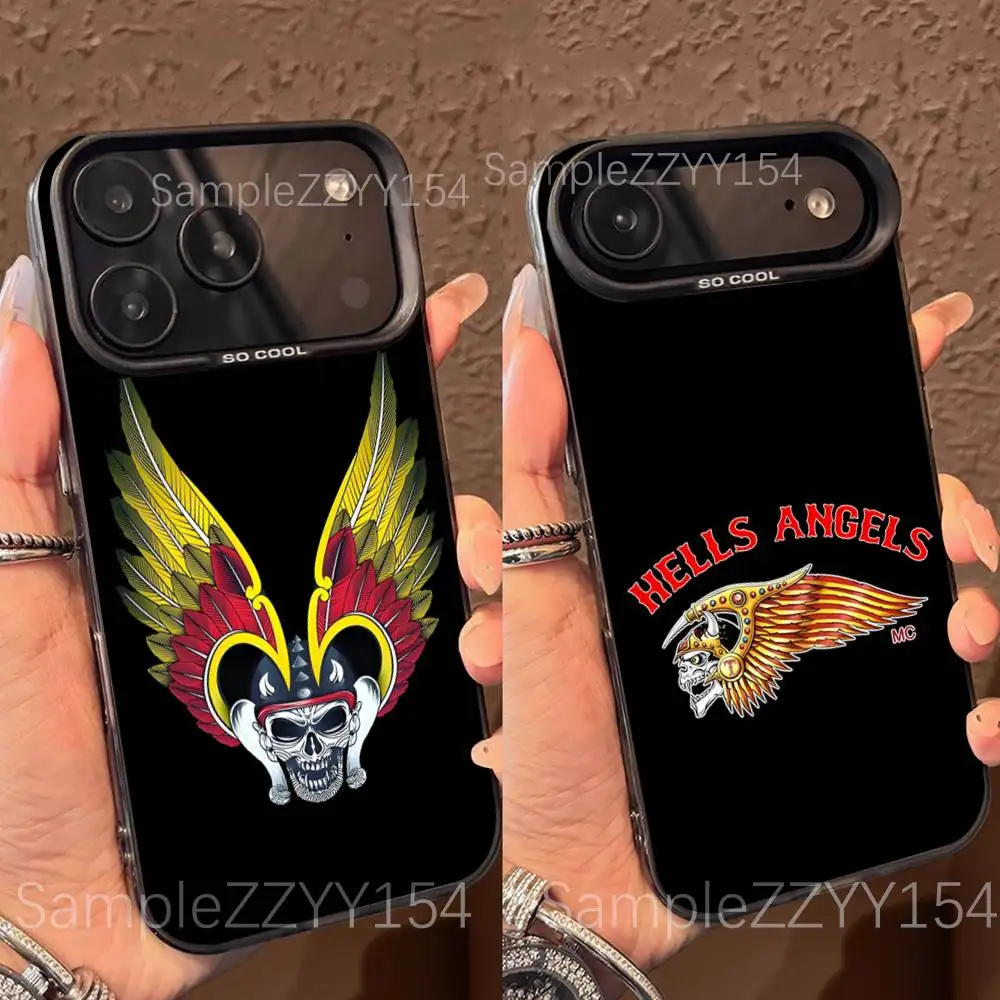 

Hells Angels Motorcycle 81 Phone Case For iPhone 17,16,15,14,13,12,X,8,Pro,Max,Plus,E,SE4,Air,Mini Black IMD Matte