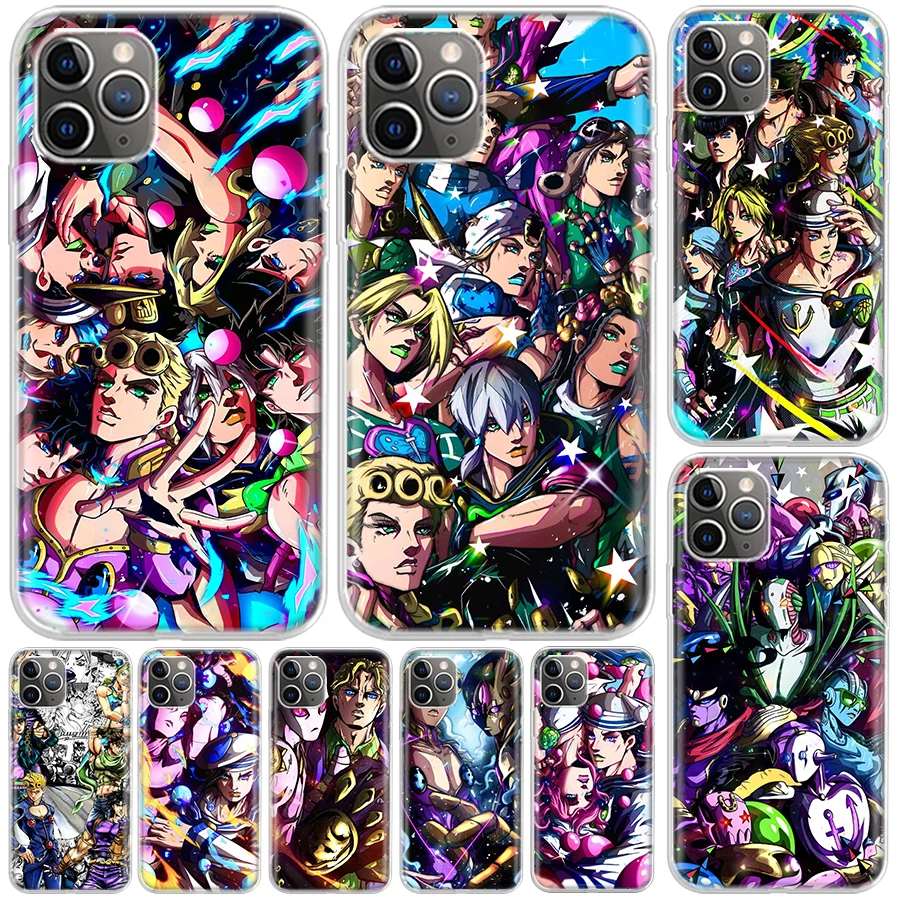 JoJo's Bizarre Adventure Hot Anime Cover For iPhone 16 15 Pro Max 14 Plus 13 12 Mini 11 Apple Phone Case X XS XR 7 8 + Art Print