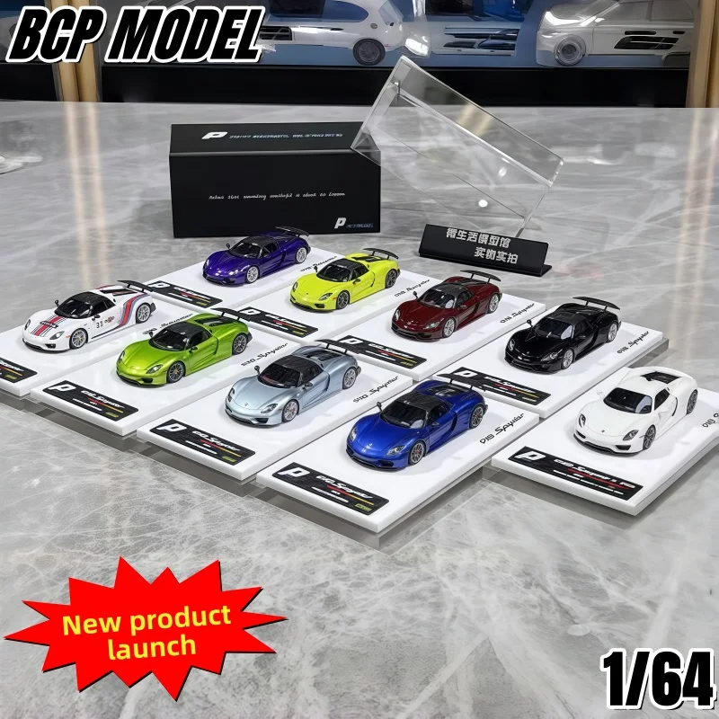1:64, 918 Spyder, новая ограниченная серия на складе, коллекционная модель миниатюрного моделирующего автомобиля из смолы, коллекция для взрослых.