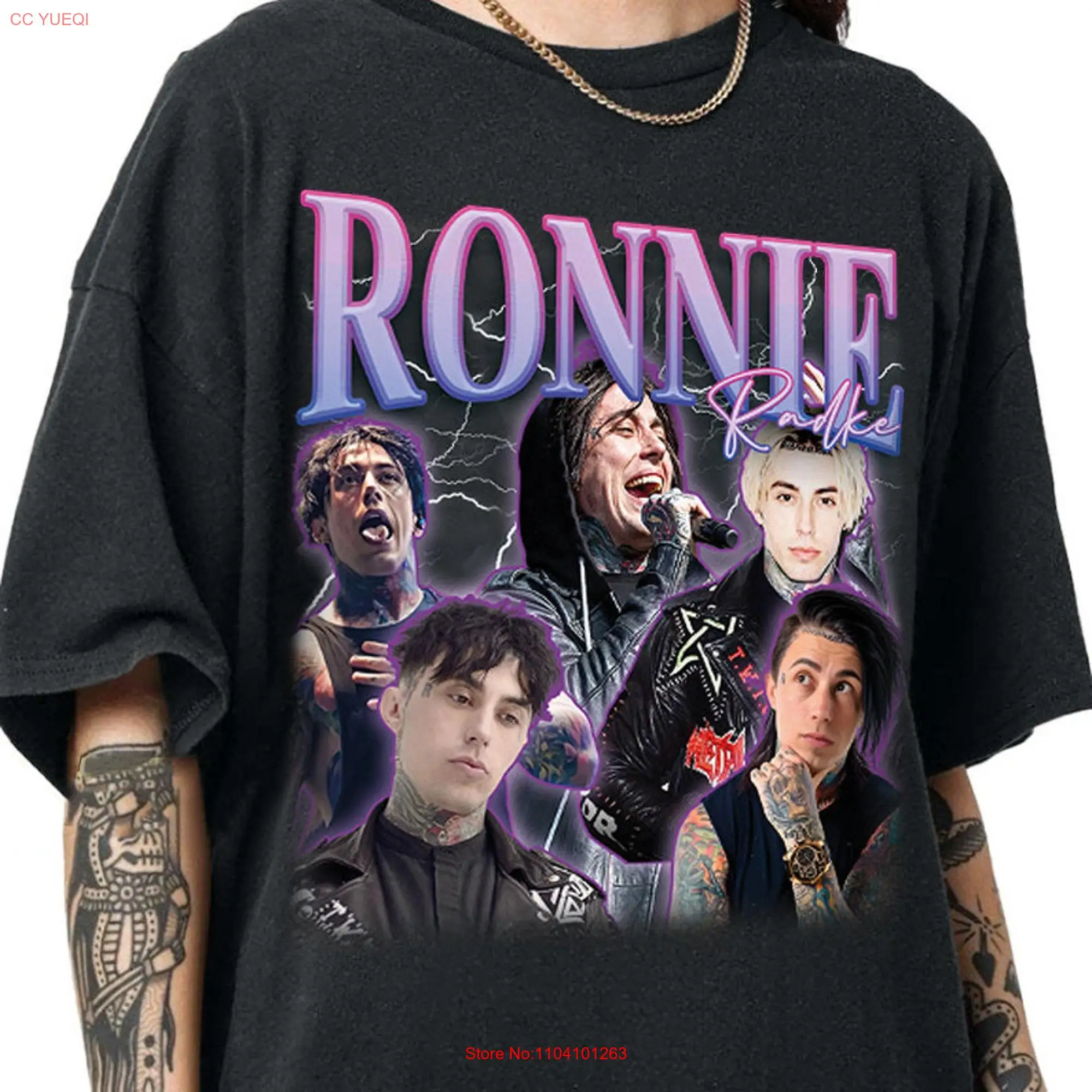 Ronnie Radke T Shirt For Rock Music Lover Metal Daughter Fan long or short sleeves