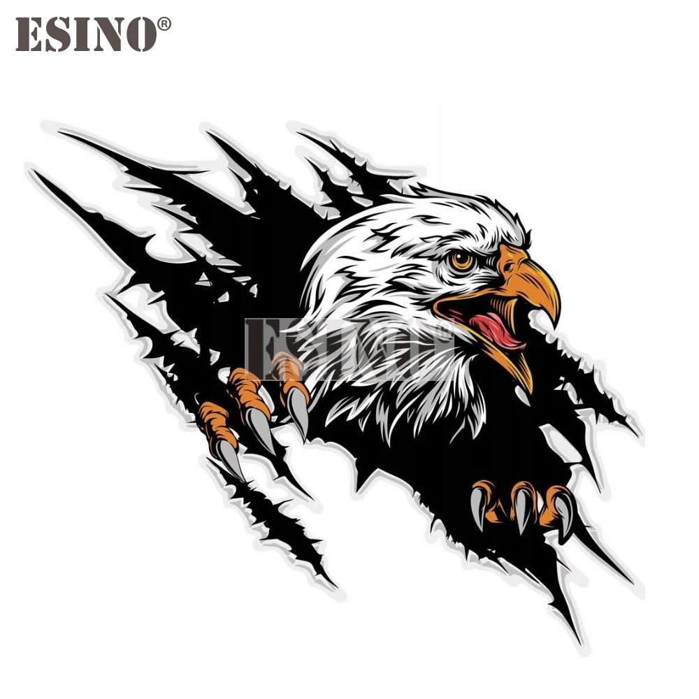 Car Styling Creative Funny Animal Angry Eagle Cartoon Adhesive PVC Waterproof Car Body Sticker Pattern Vinyl